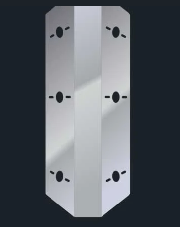 12-inch stainless steel filter light panel with 6 watermelon light holes – BP-5175