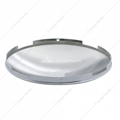4 Even Notched Stainless Steel Dome Front Cap 7/16" Lip - 20106