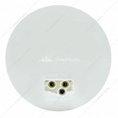 4-inch round white LED back-up light with clear lens and 20 LEDs for semi-trucks