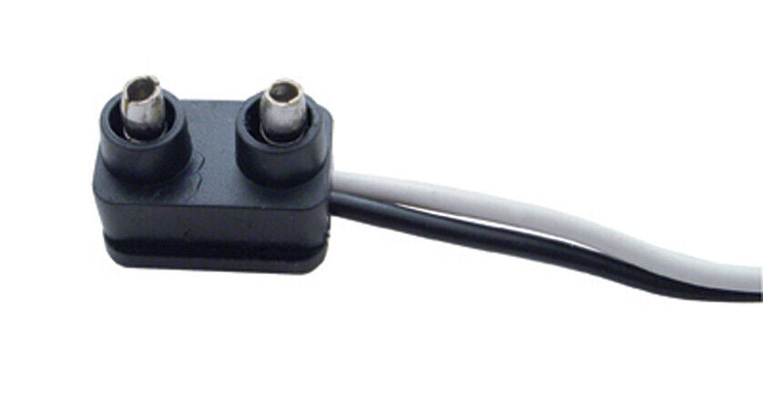 2 Wire Pigtail With 2 Prong Plug 6" Lead - 34210
