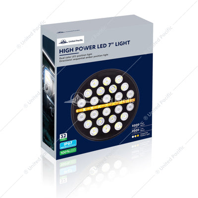 ULTRALIT 24 High Power LED Light With Dual Color LED Position Light Bar - 36452