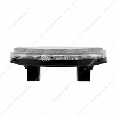 4" Round Combo Light With 12 LED Stop, Turn & Tail & 16 LED Back-Up - Red LED/Clear Lens - 36608