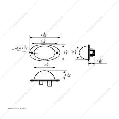 7 LED Turn Signal Light For 2008-2017 Freightliner Cascadia - Amber LED/Clear Lens - 37078