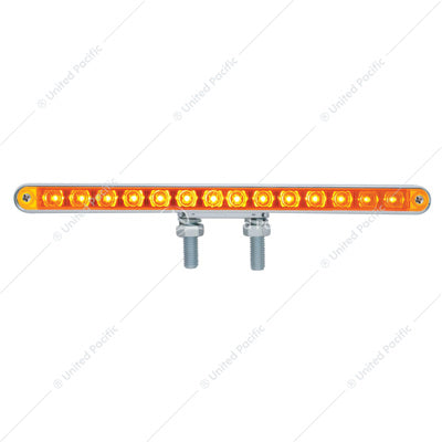 14 LED 12" Double Face Light Bar Amber/Red Lens - 39204