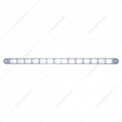 14 LED 12 Inch Auxiliary Strip Light White LED/Clear Lens - 39485B