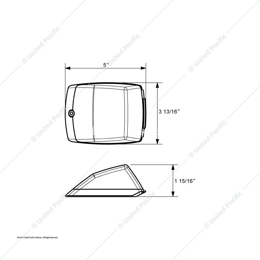 17 LED REFLECTOR SQUARE CAB LIGHT - AMBER LED/AMBER LENS -39527