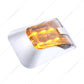 Chrome LED Side Marker Light Bezel For Volvo VN/VNL - 41625