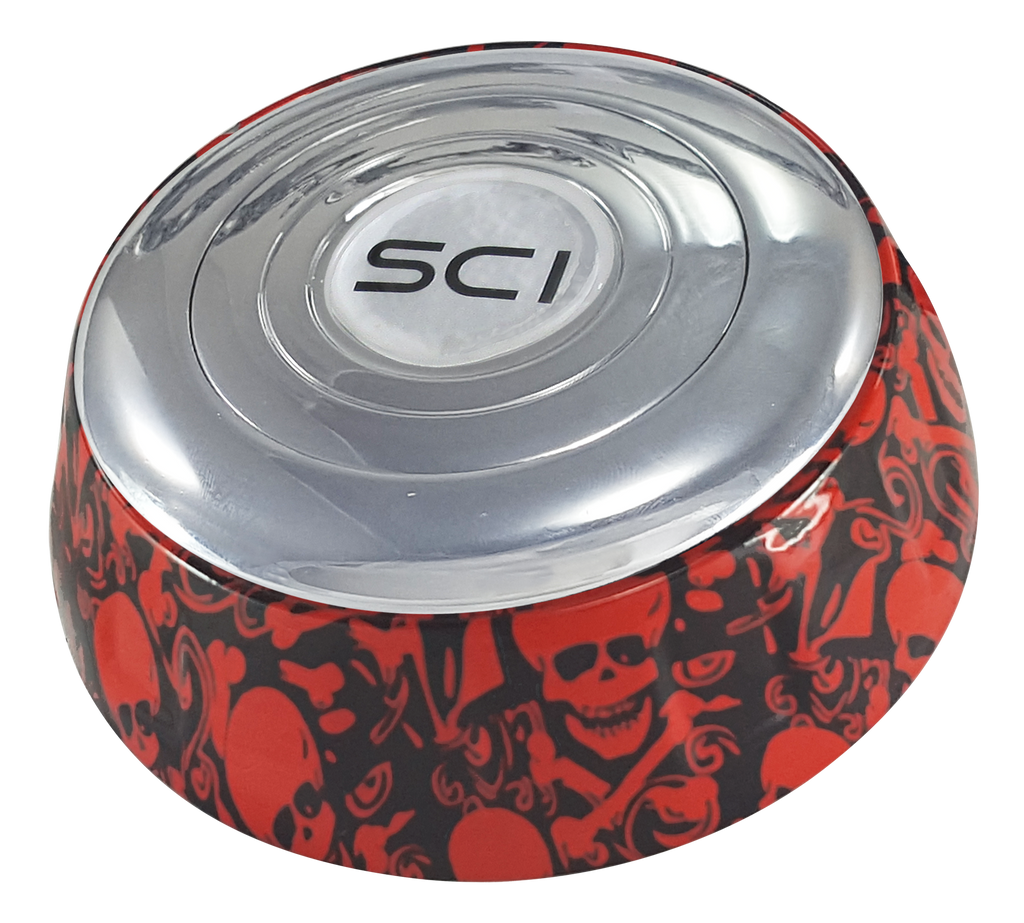 Skulls Viper Red Steering Wheel with Matching Bezel - 536-3036-77502