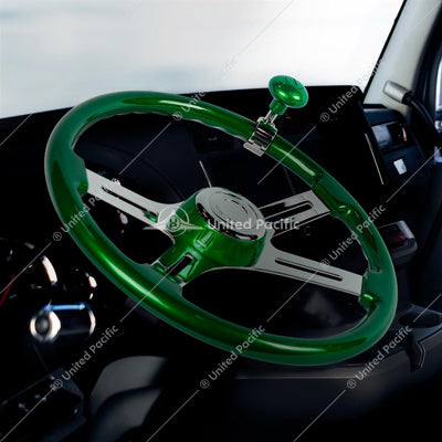 Heavy Duty Steering Wheel Spinner Emerald Green - 70363