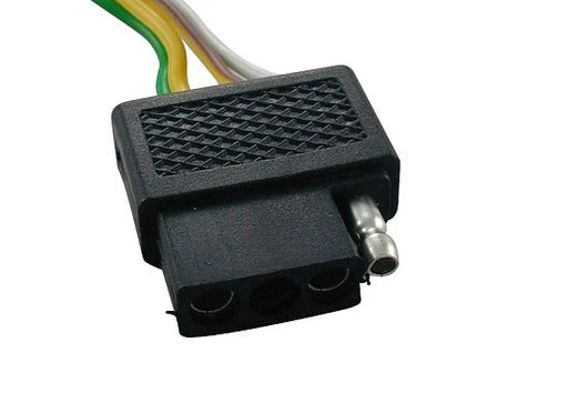 4-Way Flat Molded Female Trailer Connector w/ Polarized Plugs - 98398