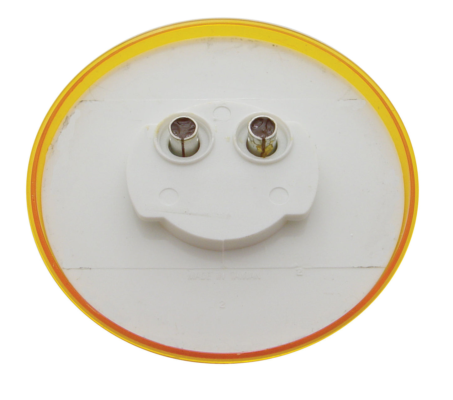 2.5-inch round amber LED clearance/marker light with 9 diodes, amber lens, and waterproof polycarbonate housing