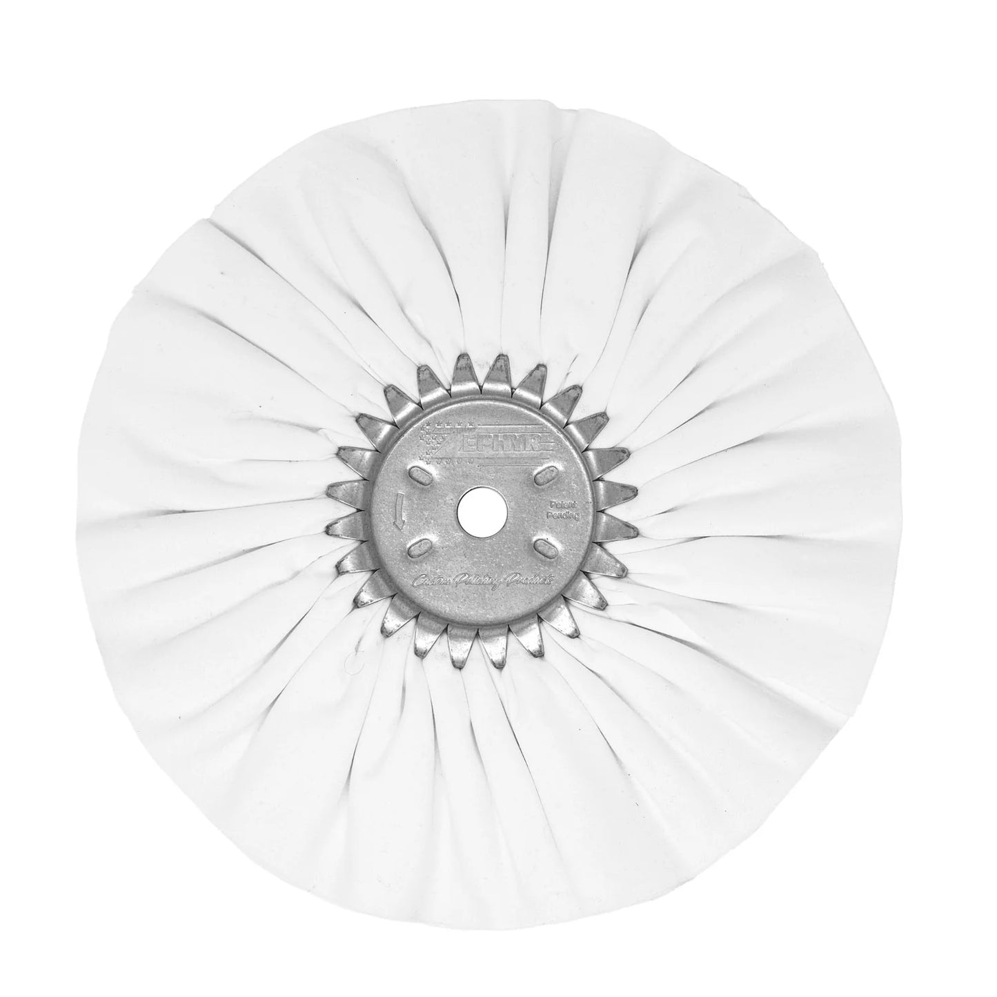 8" White Untreated Final Finish Buff Airway Buffing Wheel - AWW58-8HR