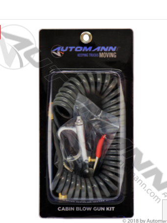 Cabin blow gun kit with 12ft 1/4 inch tubing and PLC fittings