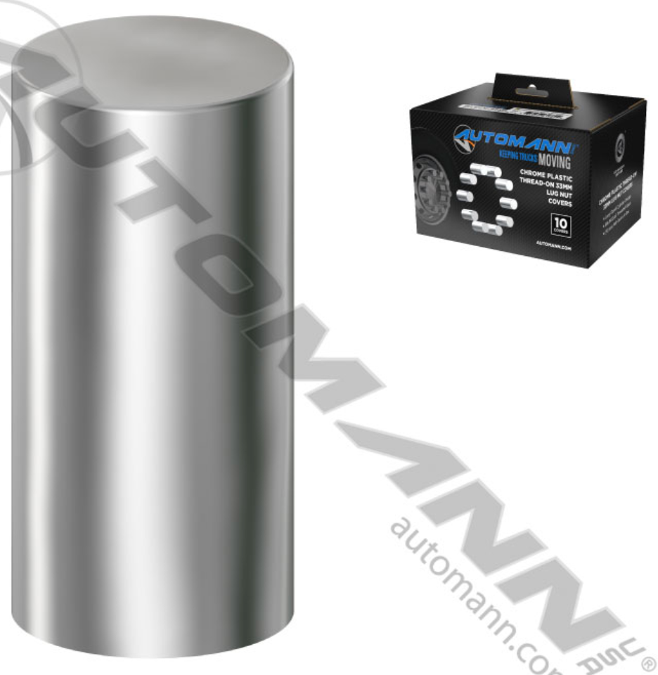 Chrome Plastic Thread On M22x1.5 20PK - 562.A4035CP-BX10