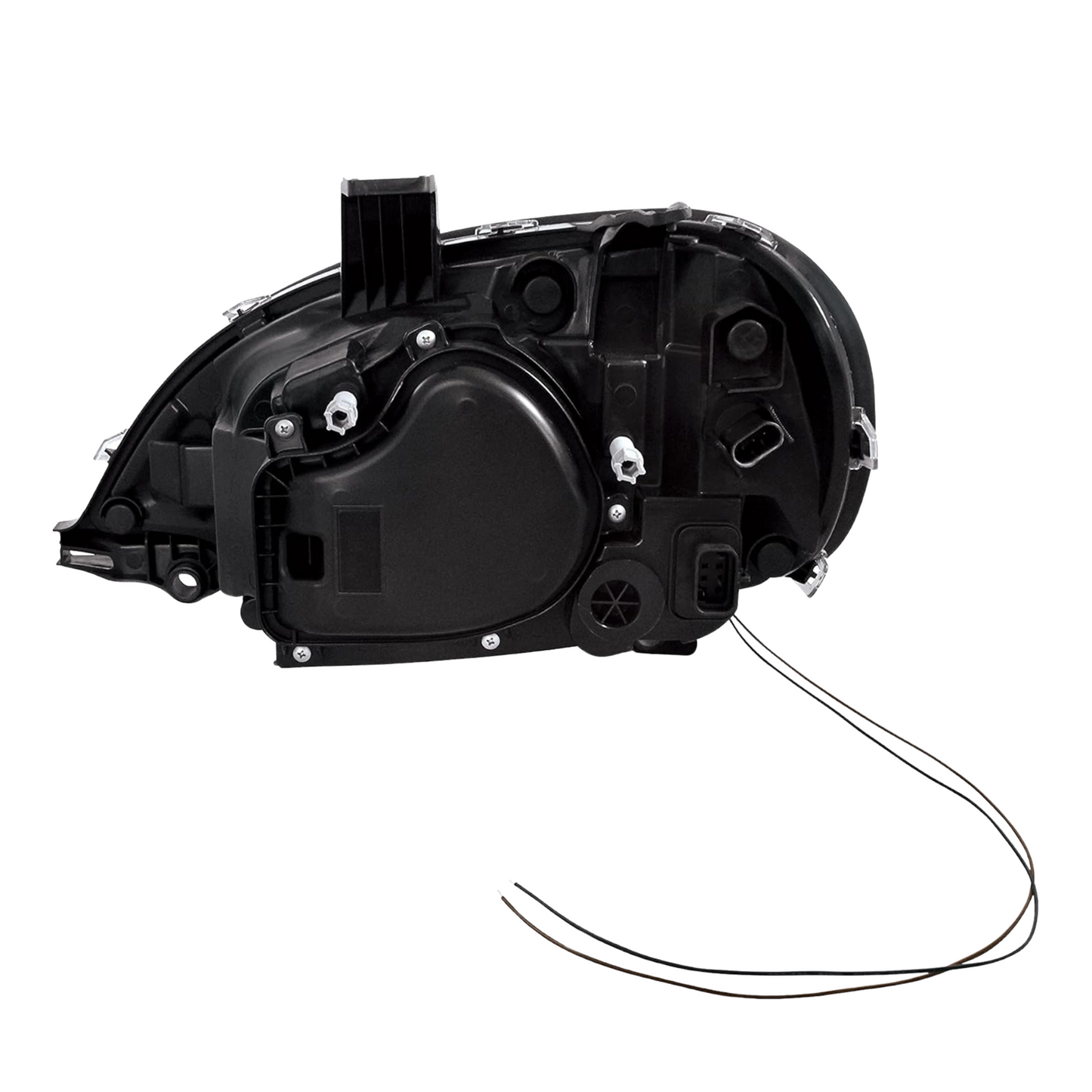 Chrome Projection Headlight with LED Position Light For 2001-2020 Freightliner Columbia Passenger - 31257