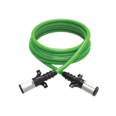 15ft sealed straight green ABS electrical cable for semi-truck and trailer connection