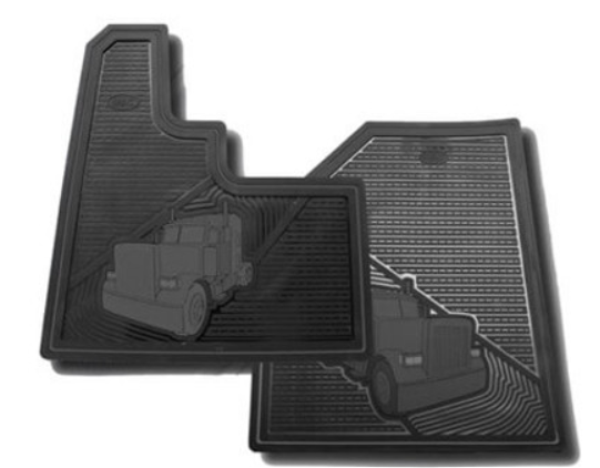 Peterbilt 379 Black 2004 & Older Floor Mats - 2001202