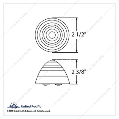 gizari-chrome-shop-13-LED-2-1/2"-Beehive-Clearance/Marker-Light-Amber-LED/Amber-Lens-38178