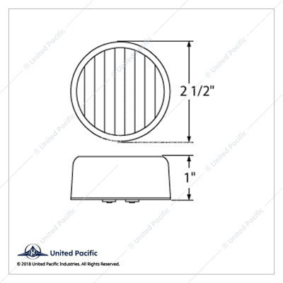 gizari-chrome-shop-13-LED-2-1/2-inches-Clearance/Marker-Light-Amber-LED/Clear-38364