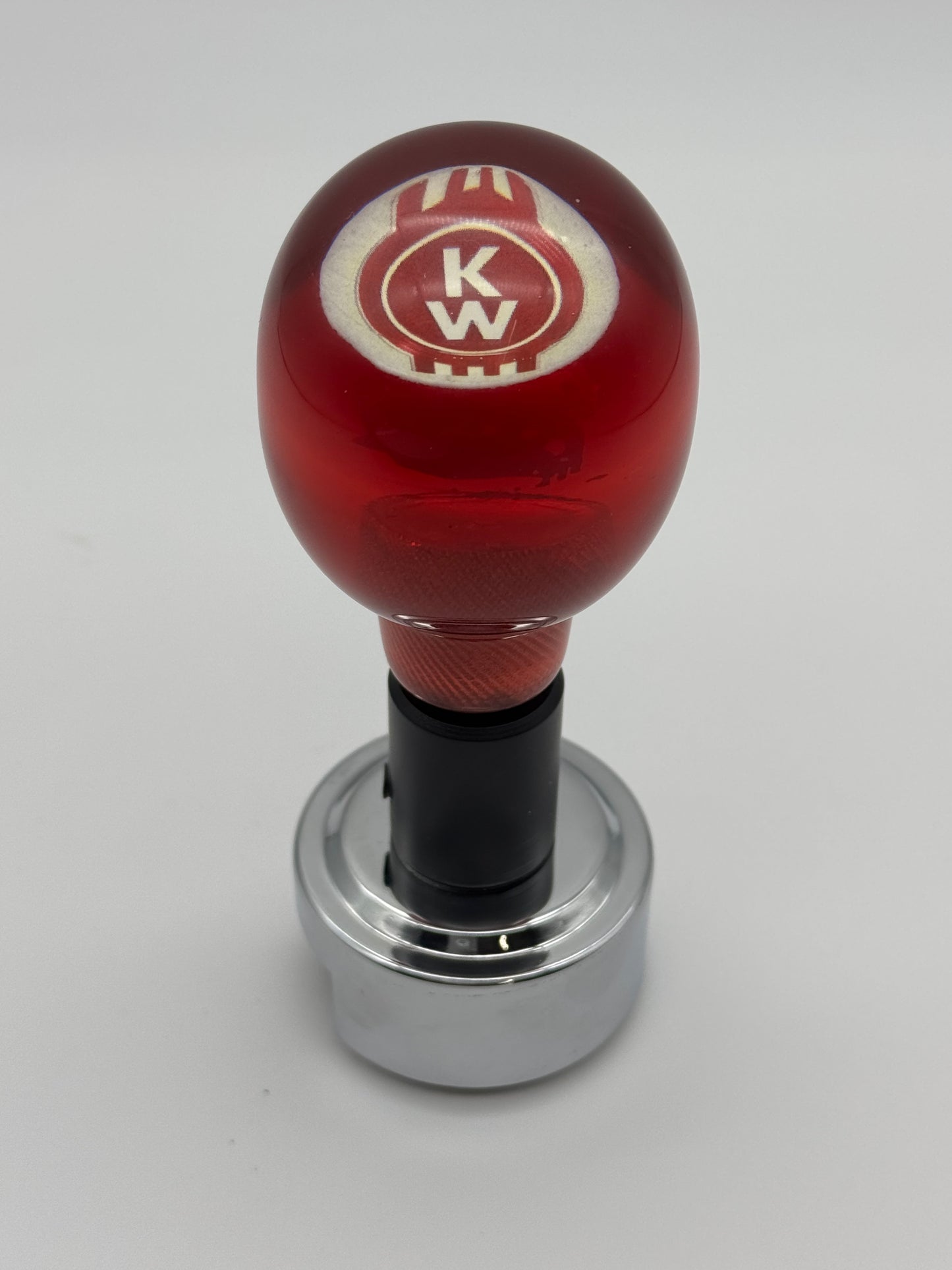 Red Logo Kenworth Glass Shifter 13/15/18 Speed - KW1315MX