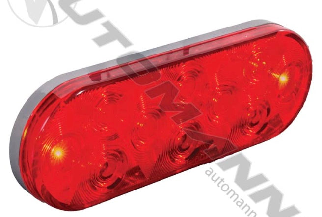 Stop/Tail/Turn Light LED 6" Oval Red - 571.LD66R10