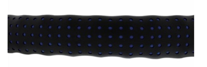 18" Blue Perforated Leather Steering Wheel Cover - 70135