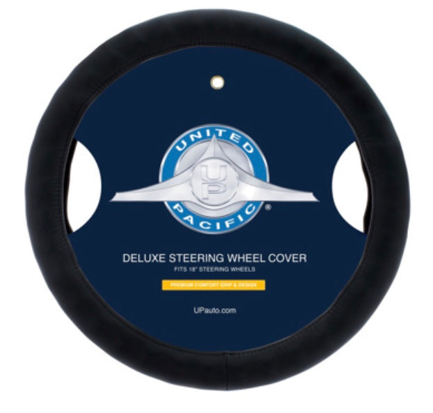 18" Black Premium Comfort Grip Steering Wheel Cover - 70403