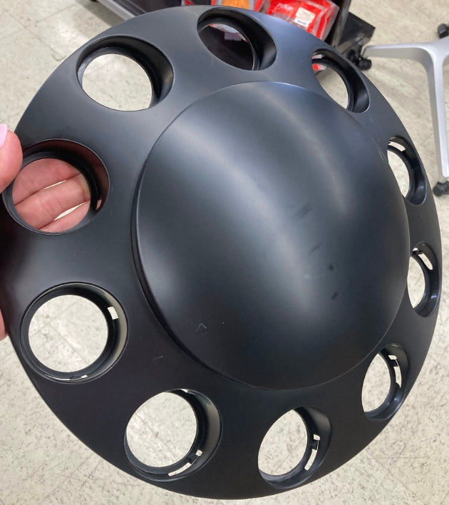 Black Front Dome Hub Cover - GCS562.F1007XB