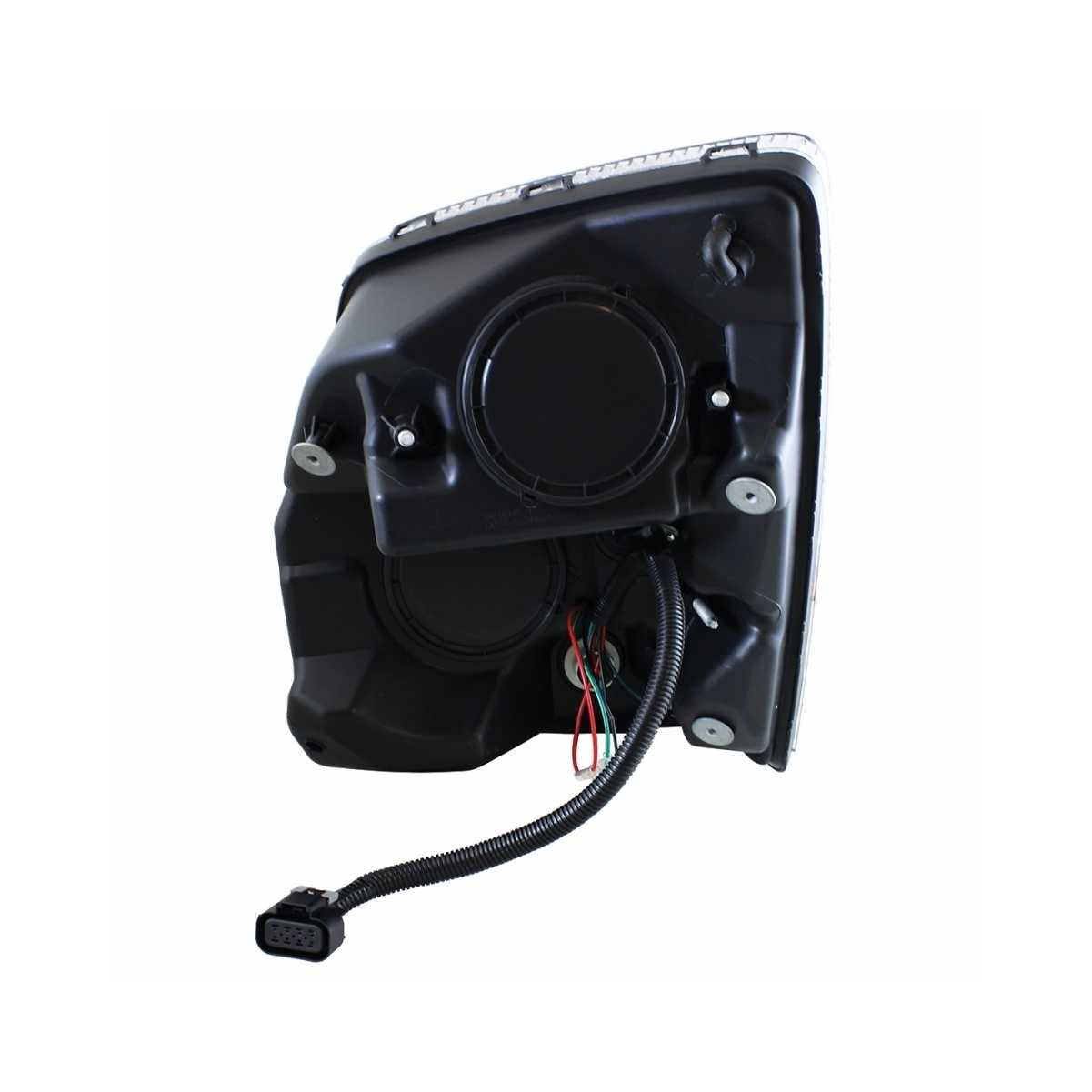 Chrome Projection Headlight w/ Amber LED Light Bar for 2003-2017 Volvo VN/VNL Passenger - 31231