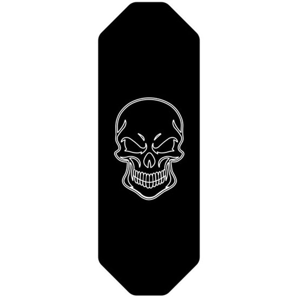 Kenworth Rectangle Pedal Emblem Plate Skull Pair - RW167KW-2