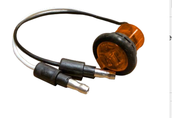 3/4” Round Single Diode Amber LED Side Marker Light w/Grommet & Bullet Connector -MTLEDO700A-BLT