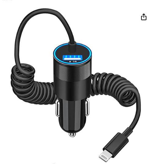 Iphone Fast Car Charger with Power Charger Adapter - X003SKUQ8L