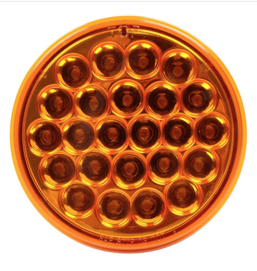 4” Round 24 Diode Amber LED Turn Signal / Parking Light  -  MTLED4000-24A