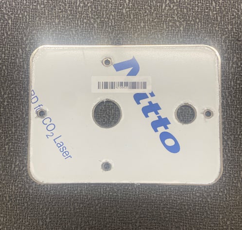 14 Gauge Mirror Finish 304 Stainless Steel Watermelon Light Interior Plate White Mounting Holes - RZ-G4''X5.5''