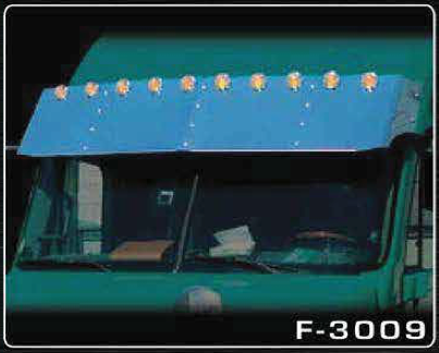 FL Century 18" Drop Visor With 10-2" Light Holes 2003 & Older - F-3009