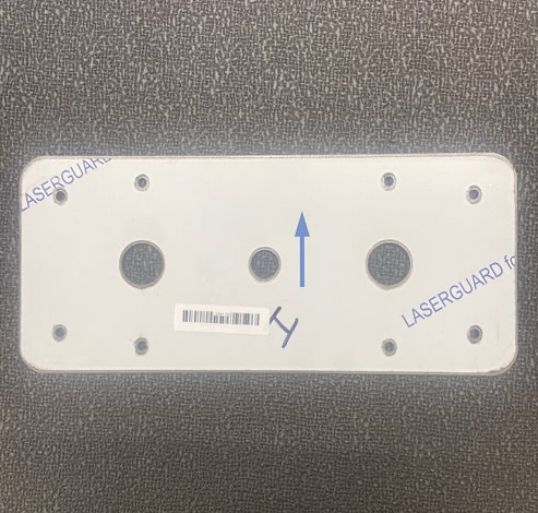 14 GA mirror finish 304 stainless steel watermelon light interior plate with mounting holes RZ-I4''X9''