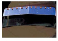 Lonestar & Prostar 14 1/2'' Visor Drop W/10-2'' Light Holes - I-7033