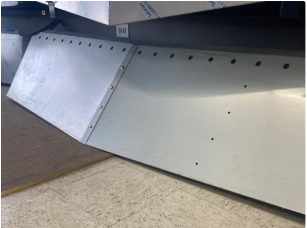 18" X 20" V Style Visor with 20 3/4" Light Holes fits PB 387,587 (Paint look) - P-1216CPL