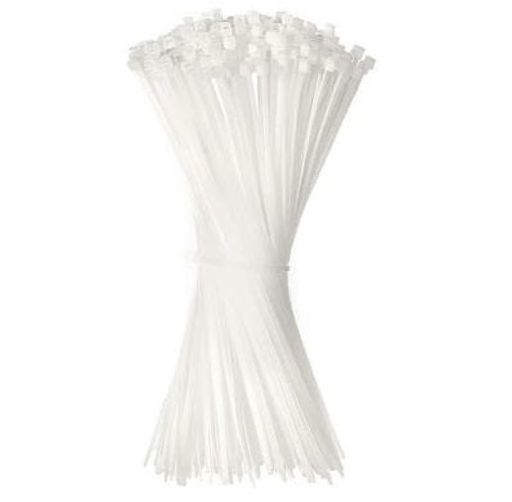 Nylon Zip Ties 11iN Length White - 577.1150N