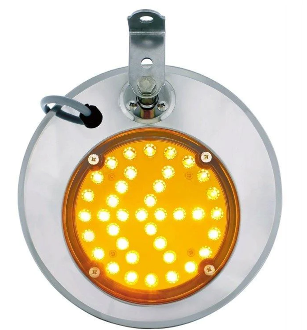 Led Convex Mirror LH 8-1/2" - F245672