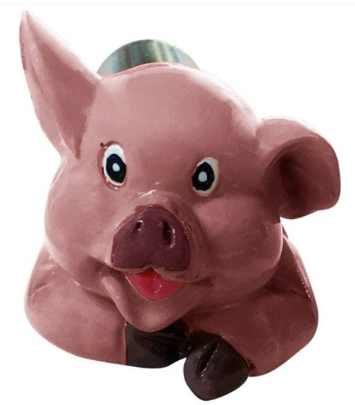 Valve Knob Stationary Pink Pig - 17982