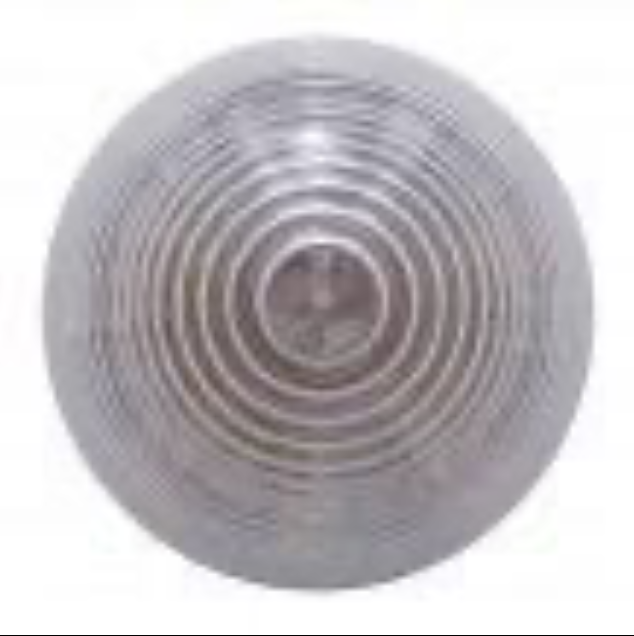 13 LED 2-1/2 Inch Round Beehive Light (Clearance/Marker) Red LED/Clear Lens - 38369