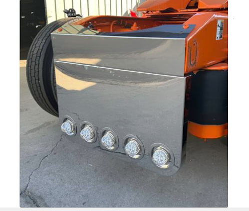 34"x 18" Rounded Corner Rear Panel With 5-4 Light Holes - BP-5090