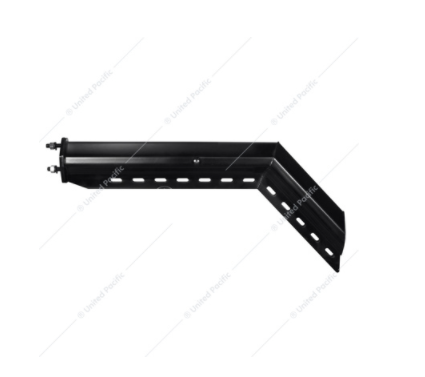 30" Black 45 Degree Angled Heavy Duty Mud Flap Hanger 2 1/2" Bolt Pattern - 10674