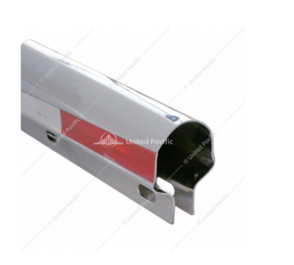 Stainless Steel 30" 430 H/D Spring Loaded 1 1/8" Bolt Straight Mud Flap Hanger - 10851