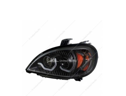 Blackout Projection Headlight with LED Position Light For 2001-2020 Freightliner Columbia Driver - 31254