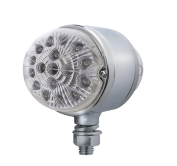 17 LED Dual Function Reflector Double Face Light - Amber/Red Clear - 39546