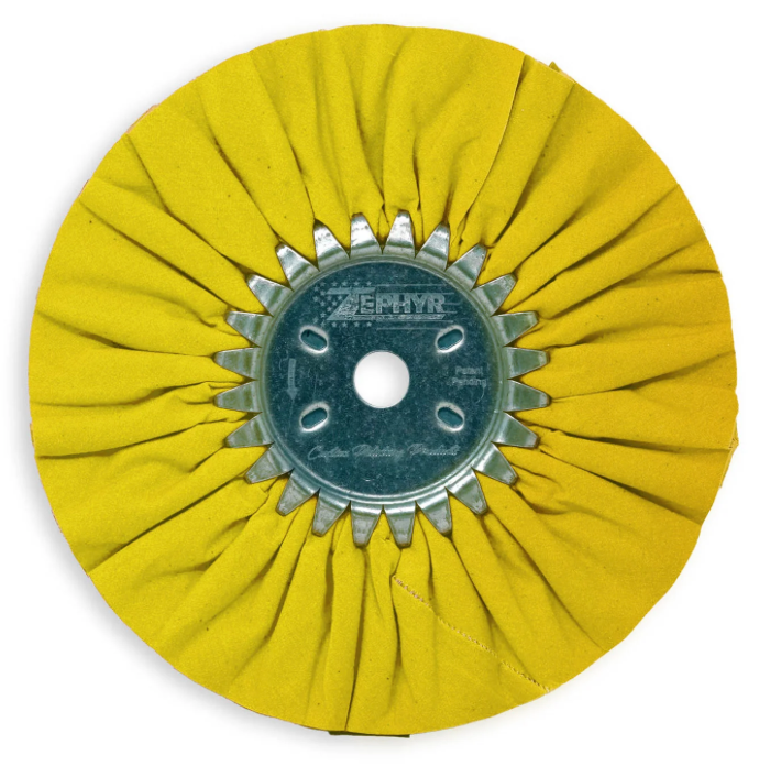 Standard Yellow Airway Mill Treat 8" Buffing Wheel - AWY58-8MT