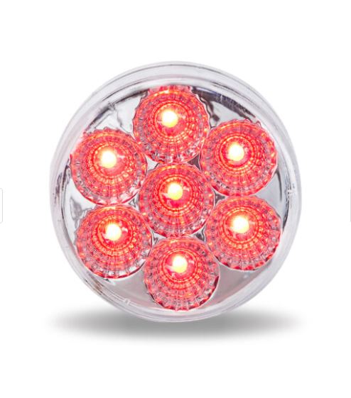 2.5" Dual Revolution Red Marker to Blue Auxiliary Led Light - TLED-2HXRB