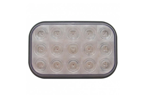 15 LED Rectangular Turn Signal Light (Amber LED/Clear Lens) - 38748